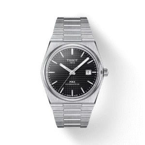 Tissot PRX Powermatic 80 - Black Color Silver Chain