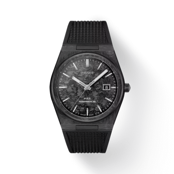 Tissot PRX Powermatic 80 - Black Color Dial - Black Color Chain